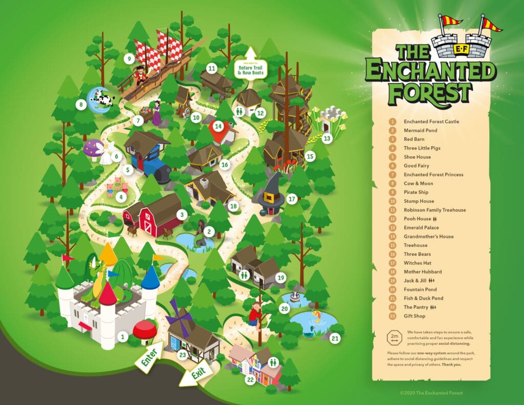 The Enchanted Forest Park Map - Revelstoke BC