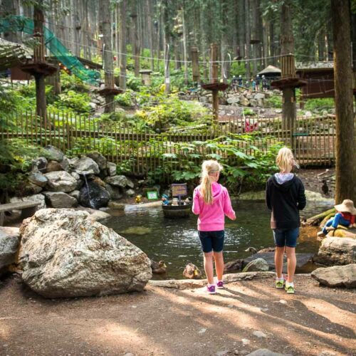 The Enchanted Forest BC Family Attraction - Kids Activity - Duck Pond