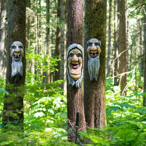The Enchanted Forest - Carved Forest Creatures BC Attraction