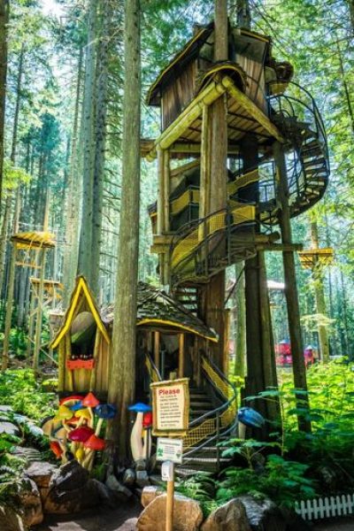 Tallest Treehouse - Revelstoke BC - The Enchanted Forest
